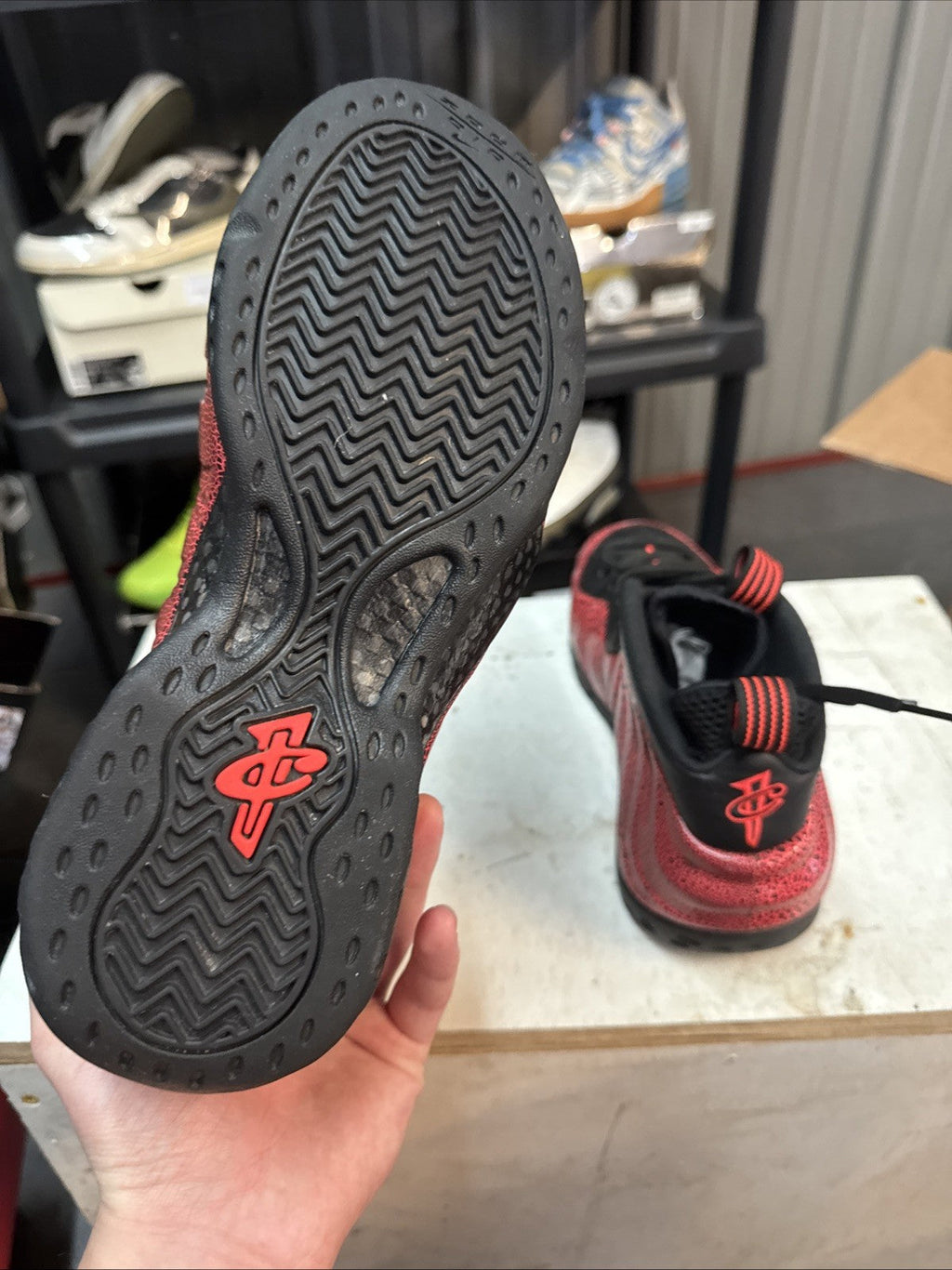 Nike Air Foamposite One Cracked Lava | Replacement Box - Size 8.5 - product image from the listing.