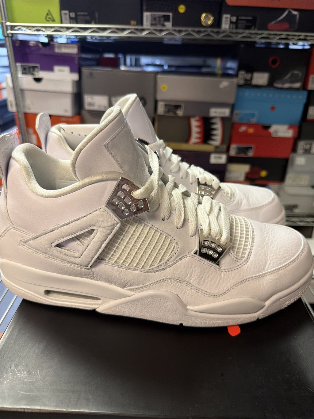 Pure Money Size 13 - Nike Air Jordan 4 Retro Mid 308497-100 - product image from the listing.