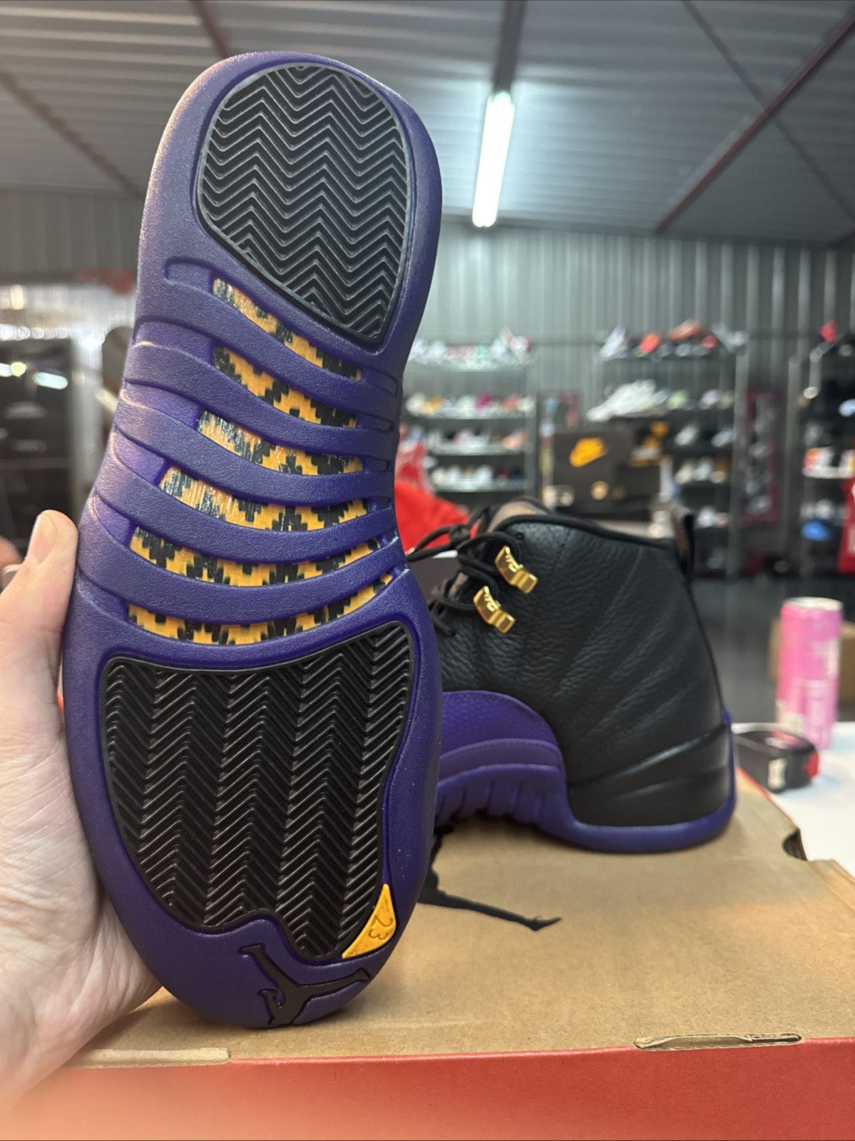 Jordan 12 Retro Mid Field Purple DS - Size 10 - product image from the listing.