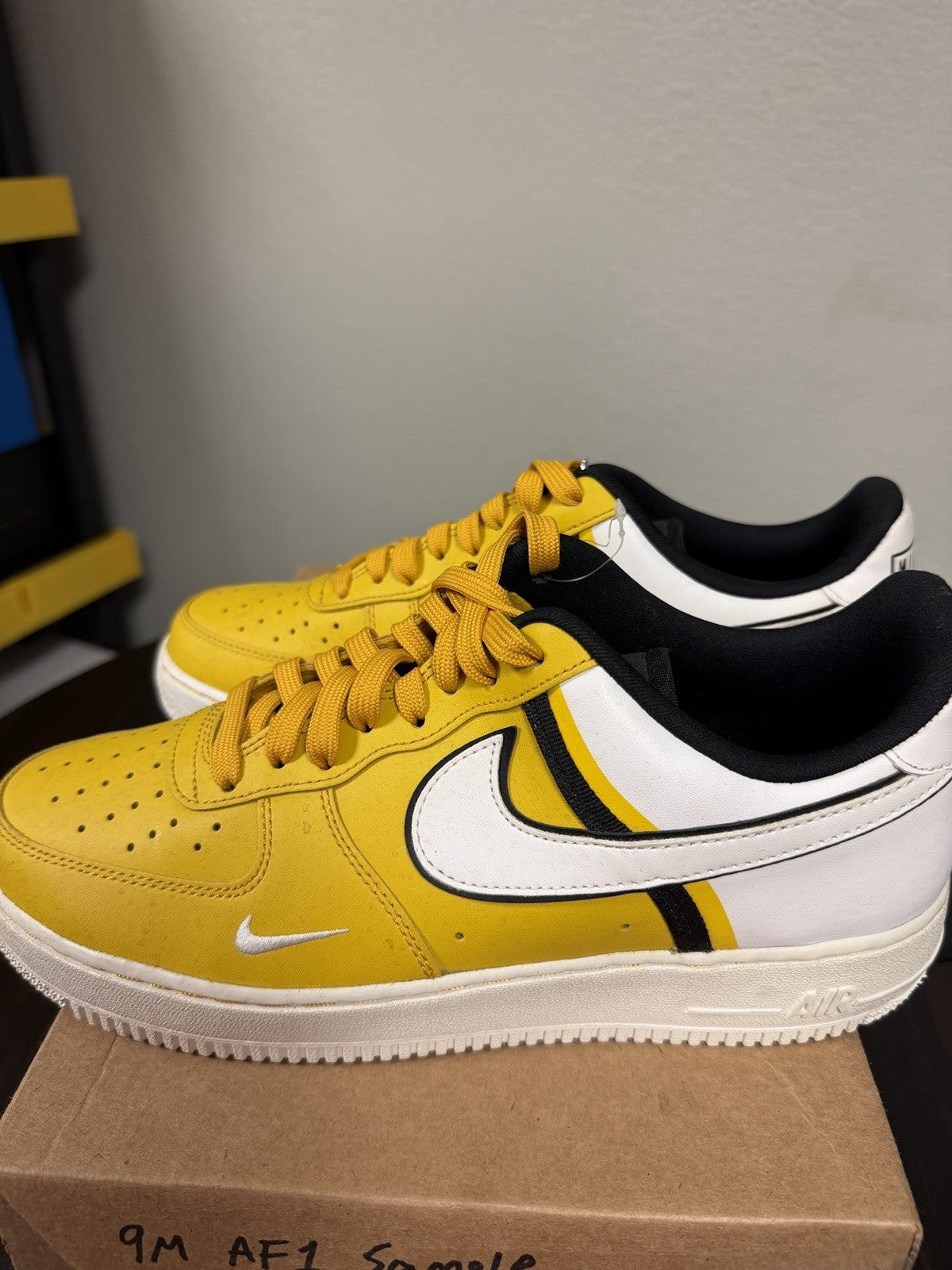 "Dark Sulfur" Nike Air Force 1 Low '07 LV8 CI0061-700 Shoes SAMPLE PAIR!!! - product image from the listing.