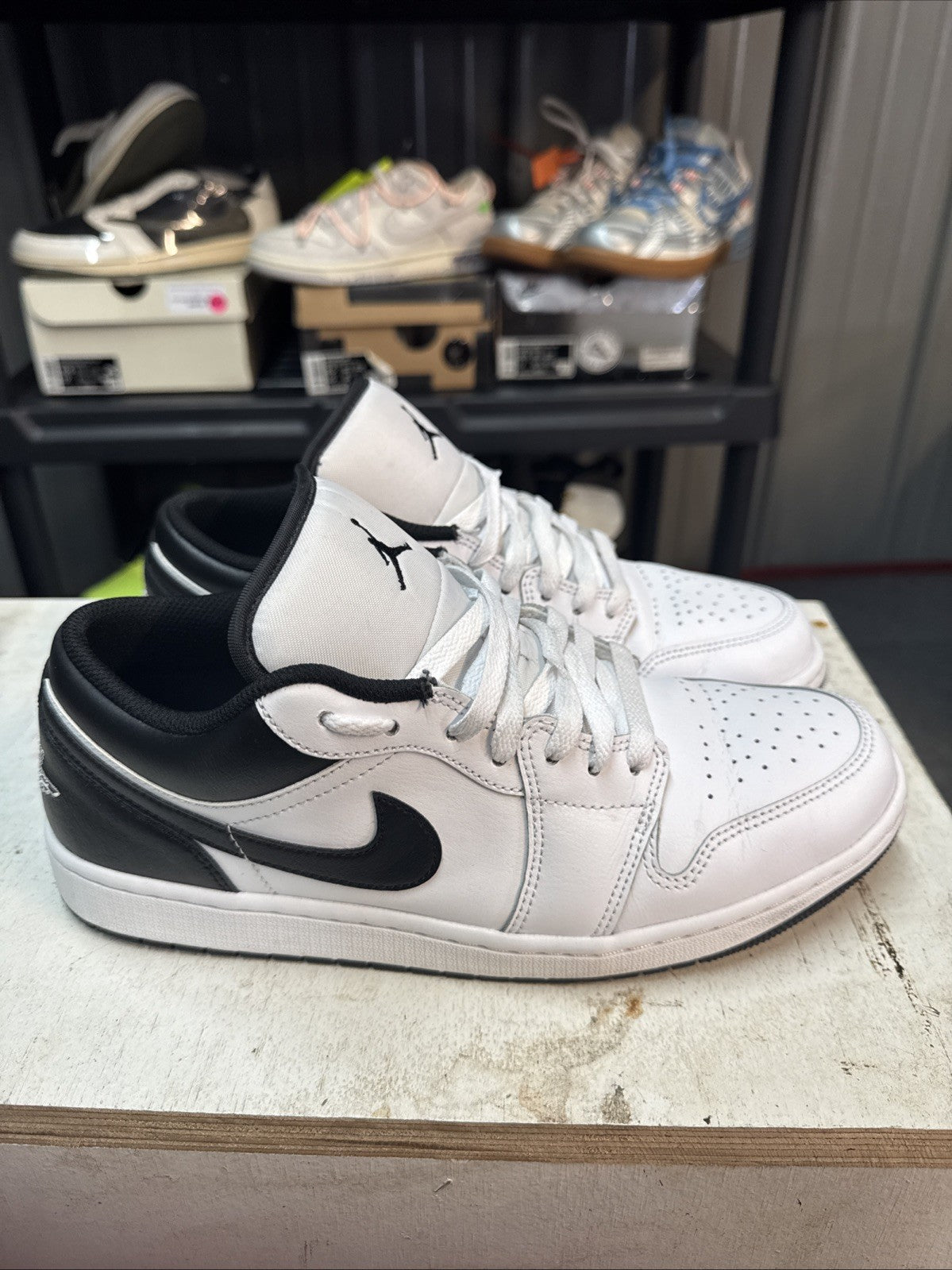 'White Black'/ Size 10.5 | Replacement Box - Air Jordan 1 Low - product image from the listing.