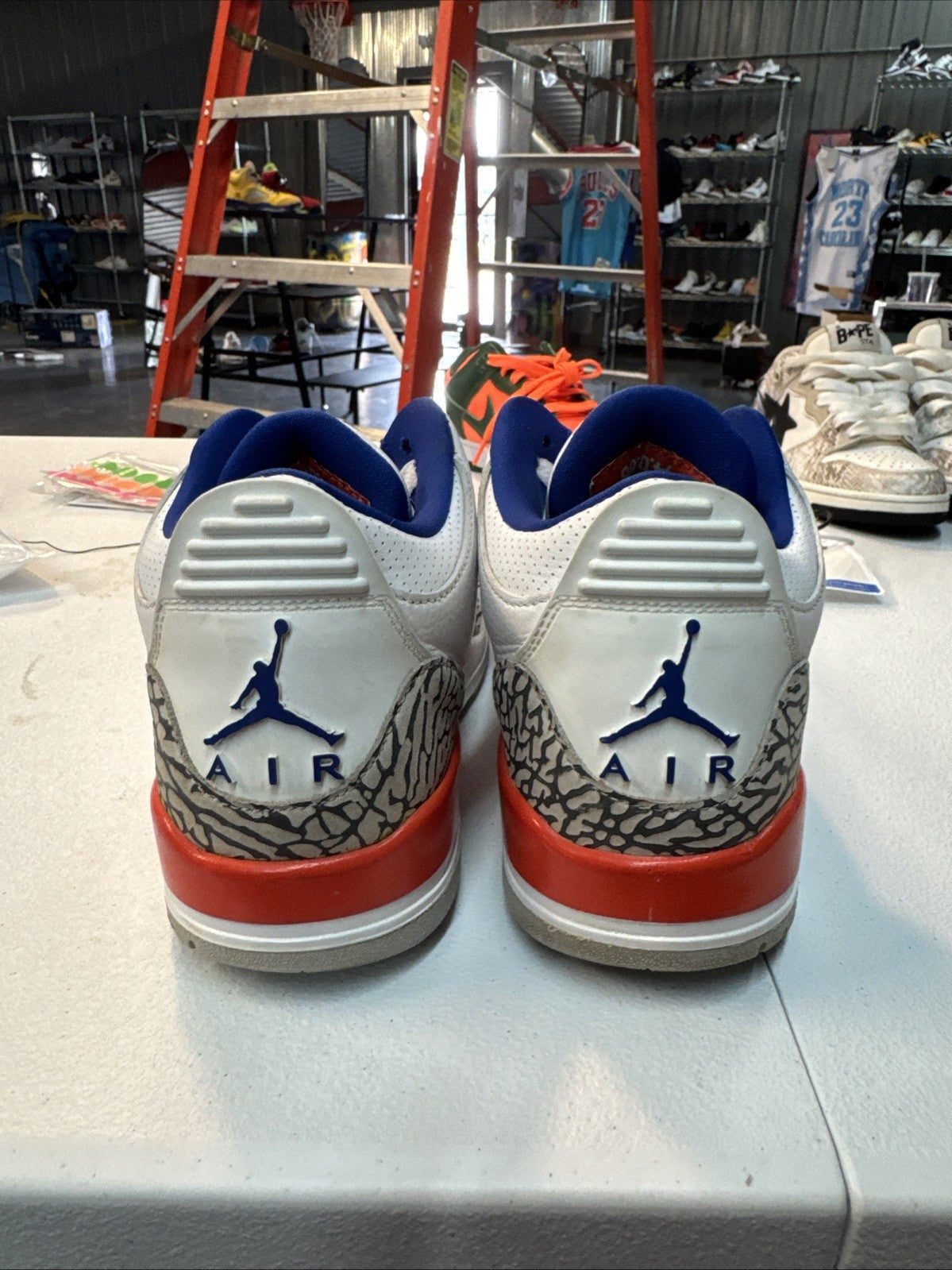 "Knicks" Size 8 - Jordan Air Jordan 3 Retro 2019 | Replacement Box - product image from the listing.