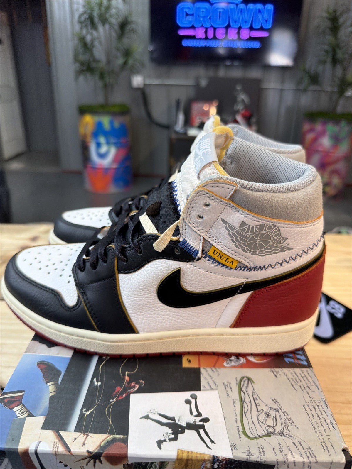 Jordan 1 Retro NRG x Union LA High Black Toe - Size 8.5 - product image from the listing.