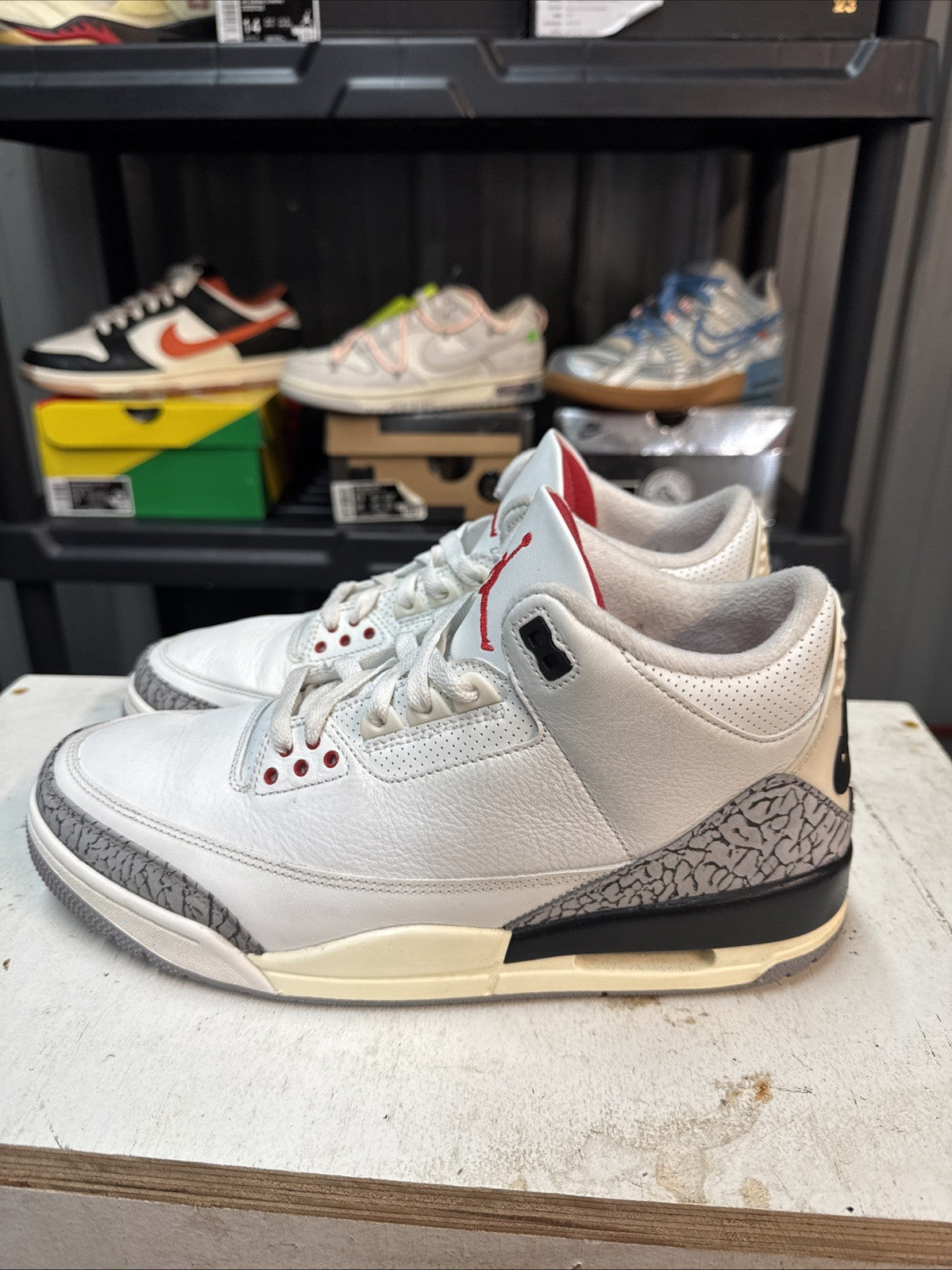Size 11 -Jordan Air Jordan 3 Retro White Cement | No Box - product image from the listing.