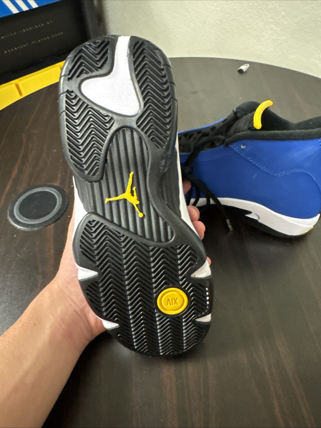 Air Jordan 14 Retro Laney Sneakers - size 5 - product image from the listing.