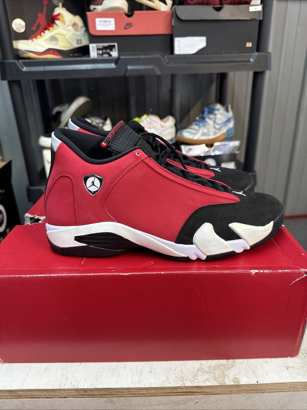 Air Jordan 14 Retro Gym, Red Black Off-White | Worn Once - Size 12 - product image from the listing.