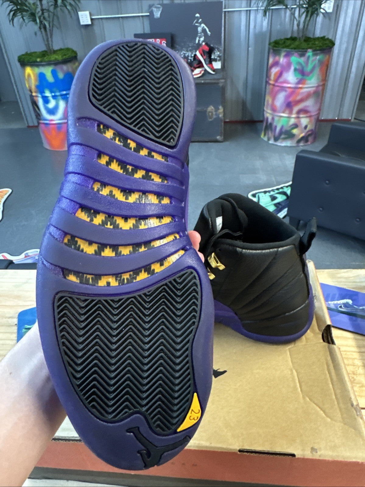 Jordan 12 Retro Mid Field Purple | Wore Once - Size 10.5 - product image from the listing.