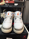 "KNICKS" Air Jordan 3 Retro 2019 - Size 13 - 136064 148 (10307-312) Pre-owned - product image from the listing.