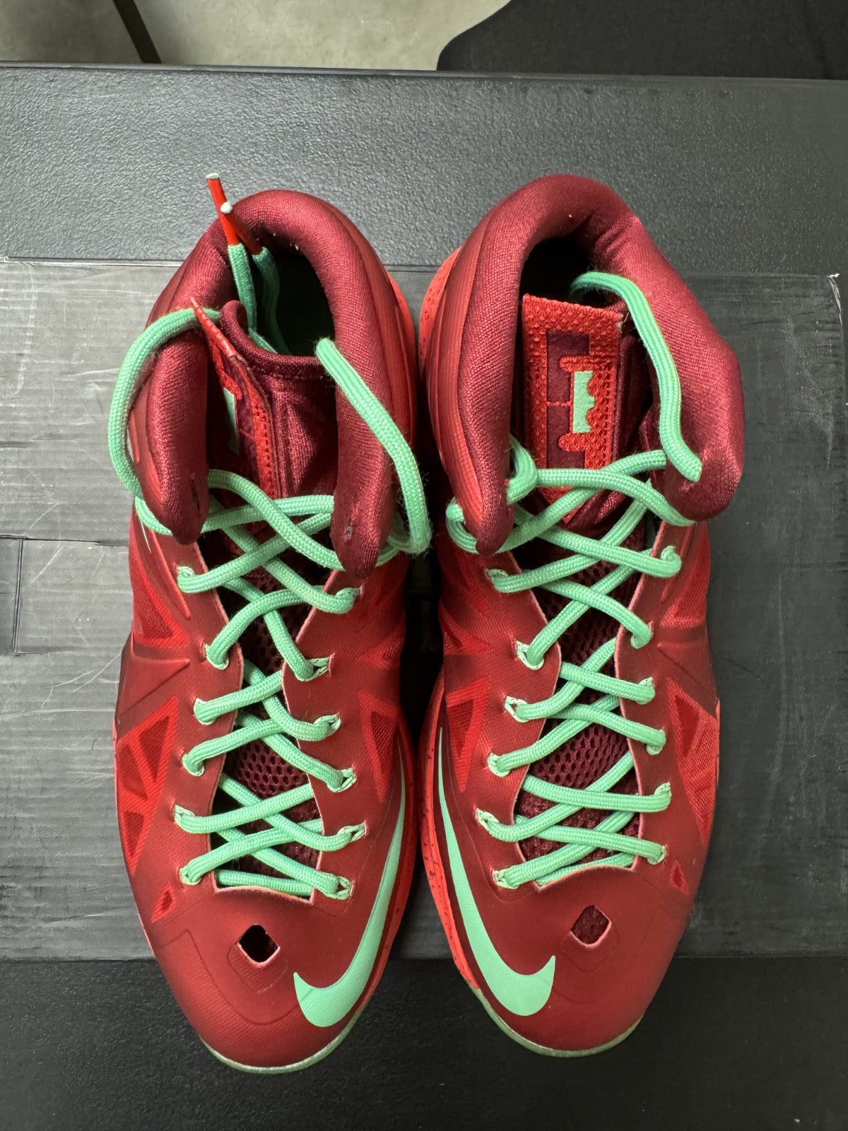 LeBron X - Christmas - size 12 - product image from the listing.