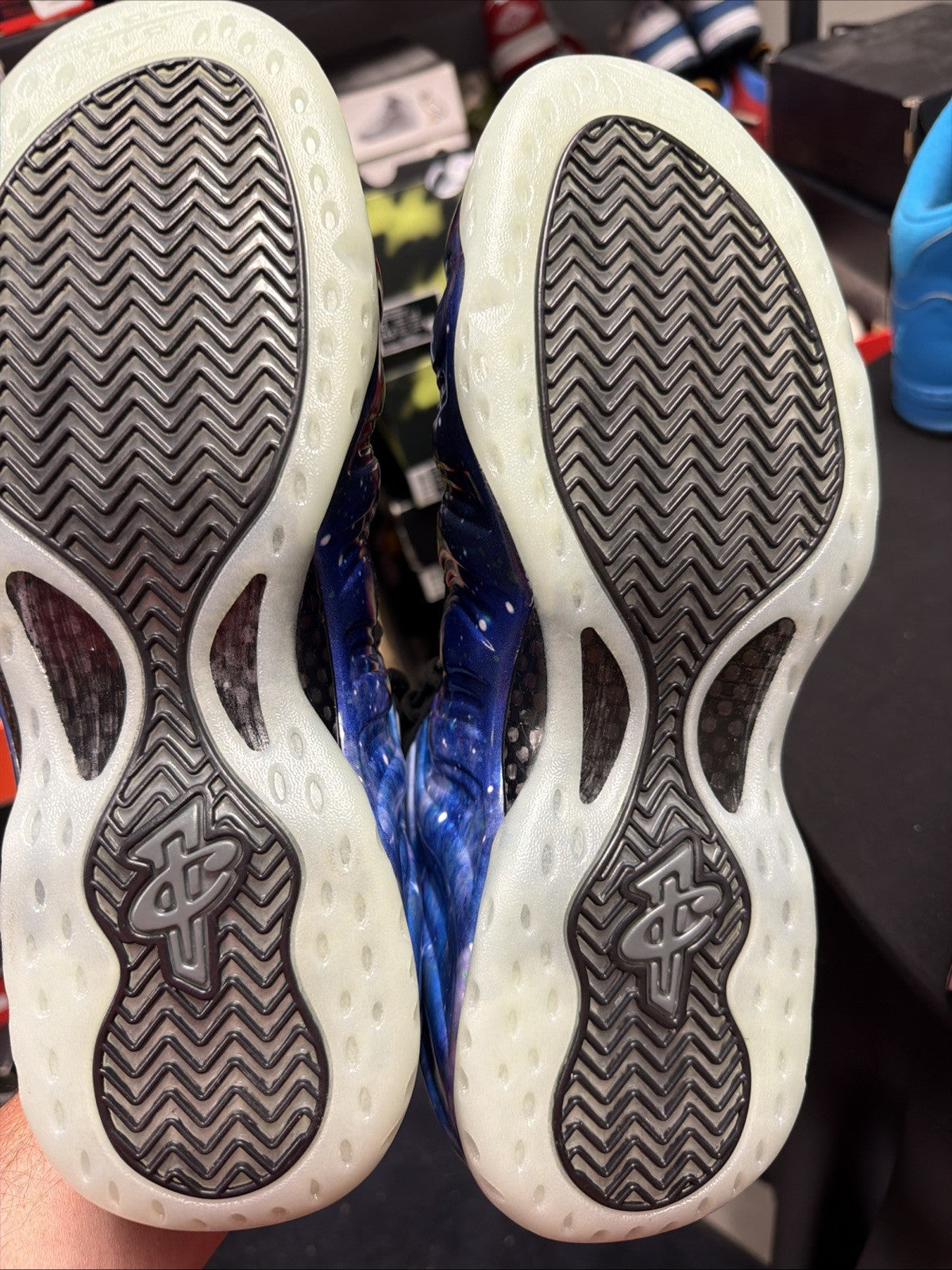 2025 Nike Air Foamposite One QS Galaxy FQ4303-400 Size 12 Snkrs - product image from the listing.