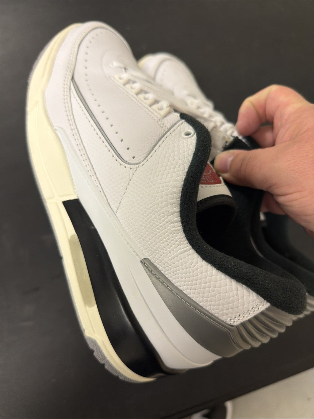 Men's Nike Air Jordan 2 Casual White Sneakers FD0383-148 - product image from the listing.
