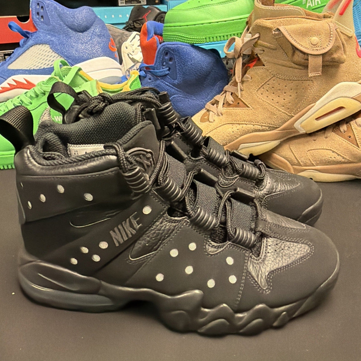 Men's Nike Air Max 2 CB '94 Triple Black Barkley DC1411-001 Size 8.5 - product image from the listing.