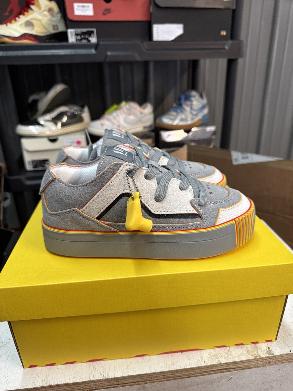 MSCHF Gobstomper Graylag Goose Edition - Size 4 - product image from the listing.