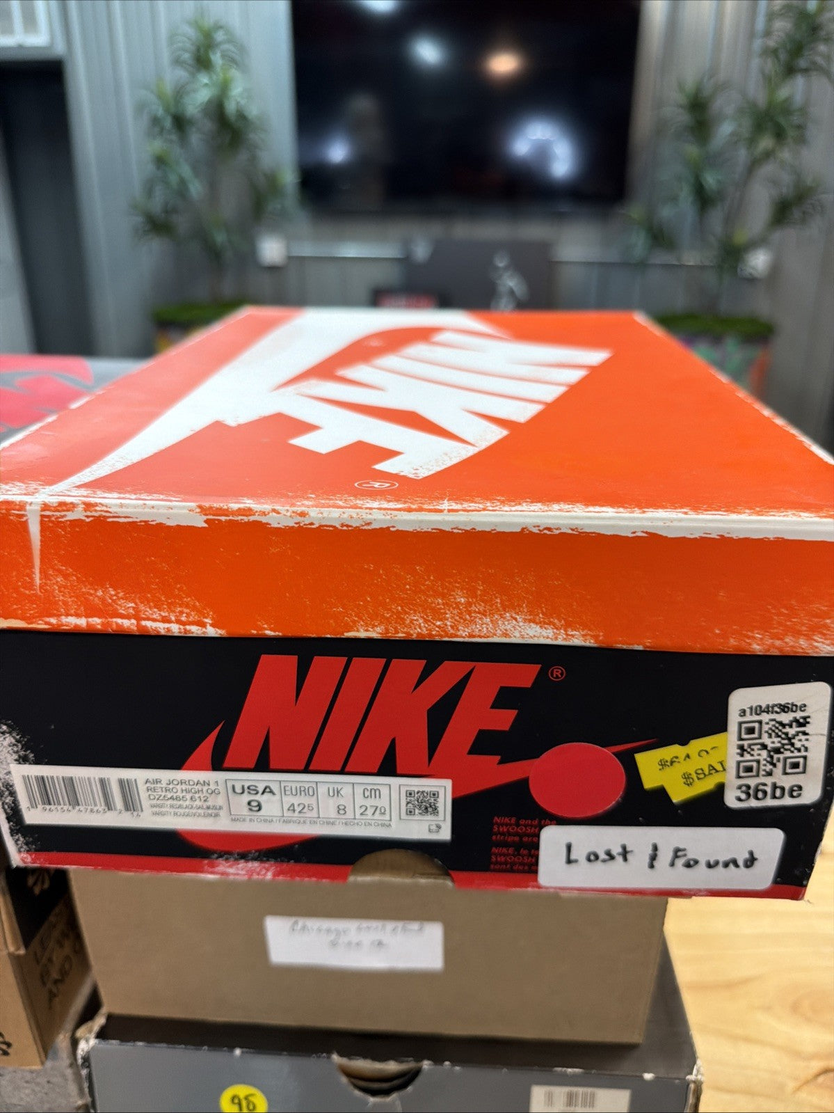 "LOST AND FOUND" Air Jordan 1 Retro High OG 2022 - Size 9 - product image from the listing.