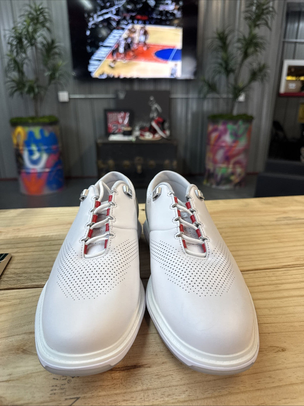 "White Pure Platinum" Size 11 - Nike Jordan ADG 4 Golf Shoe | Replacement Box - product image from the listing.
