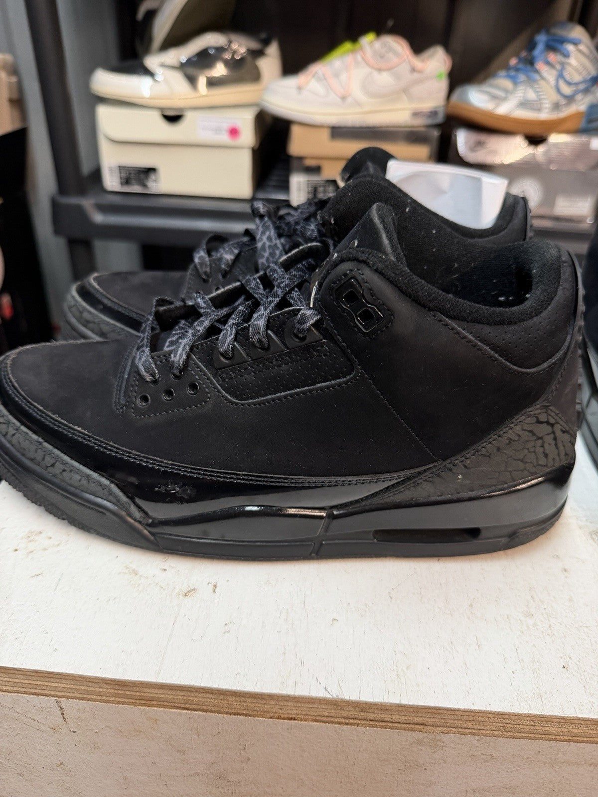 Black Cat 2025 CT8532-001 Size 9 - Air Jordan 3 Retro - product image from the listing.