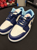 Men's Air Jordan 1 Low Blue Sail Chill size 10 - product image from the listing.