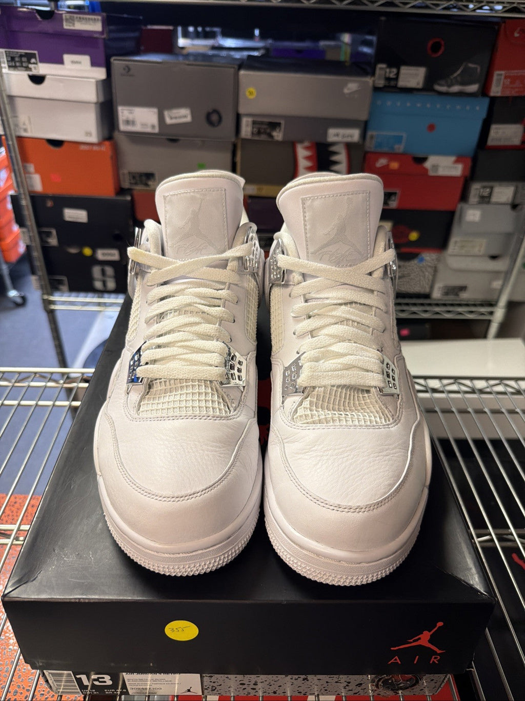 Pure Money Size 13 - Nike Air Jordan 4 Retro Mid 308497-100 - product image from the listing.