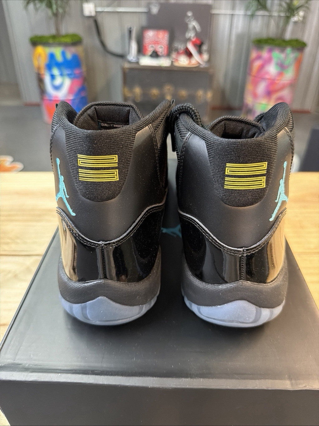 Size 11 AIR JORDAN 11 RETRO GAMMA_BLACK/GAMMA BLUE-BLACK [ CT8012-047 ] - product image from the listing.