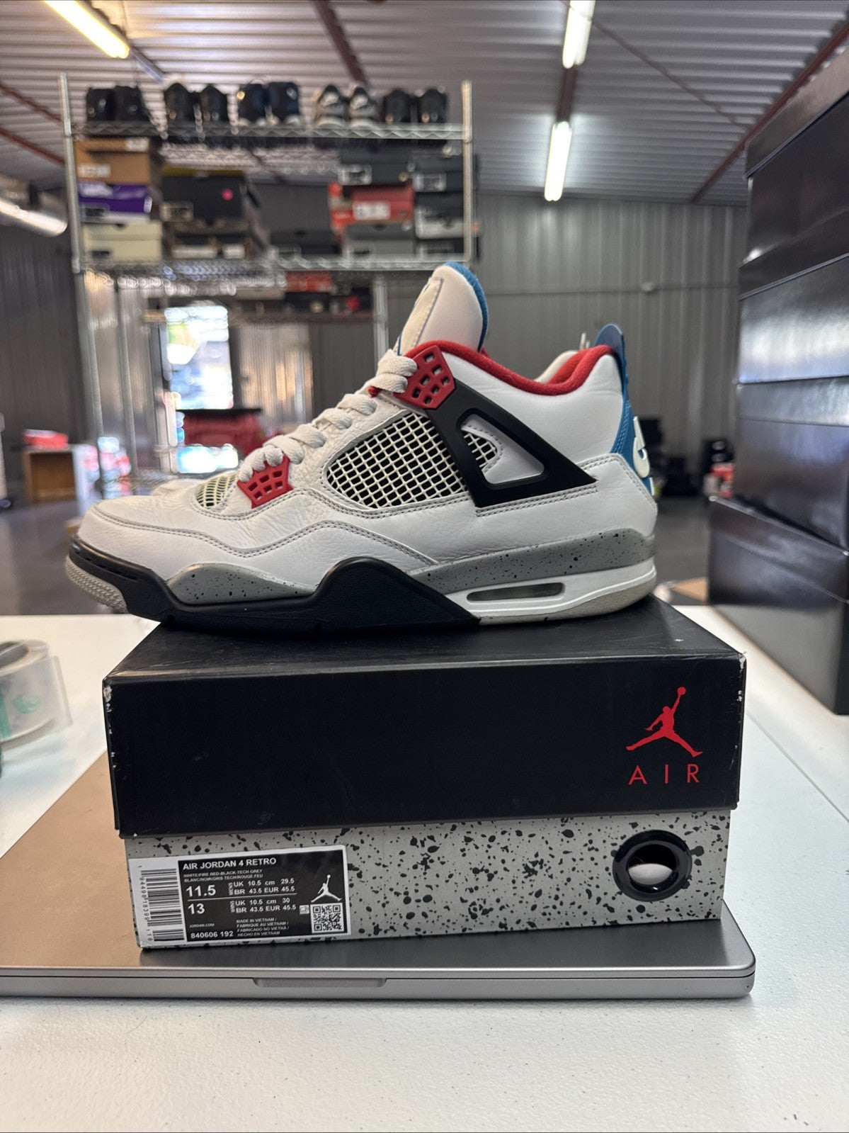 Jordan Air Jordan 4 Retro SE What The | Replacement Box - Size 11.5 - product image from the listing.