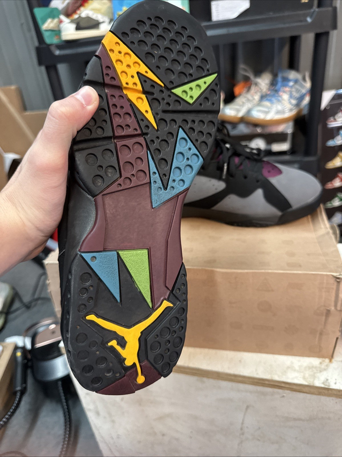 Air Jordan 7 Bordeaux Retro | Replacement Box - Barely Worn - Size 13.5 - product image from the listing.