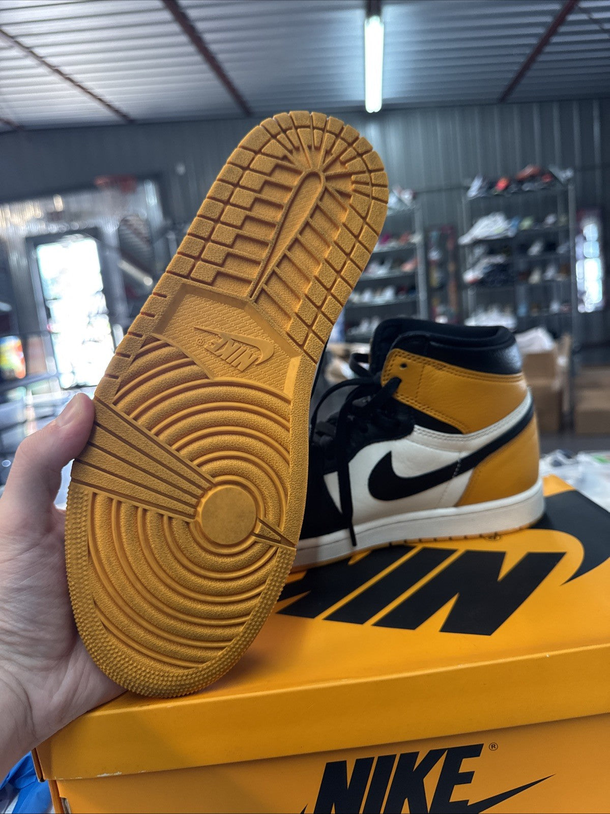 Nike Air Jordan 1 Retro High OG Taxi - Size 10 - product image from the listing.