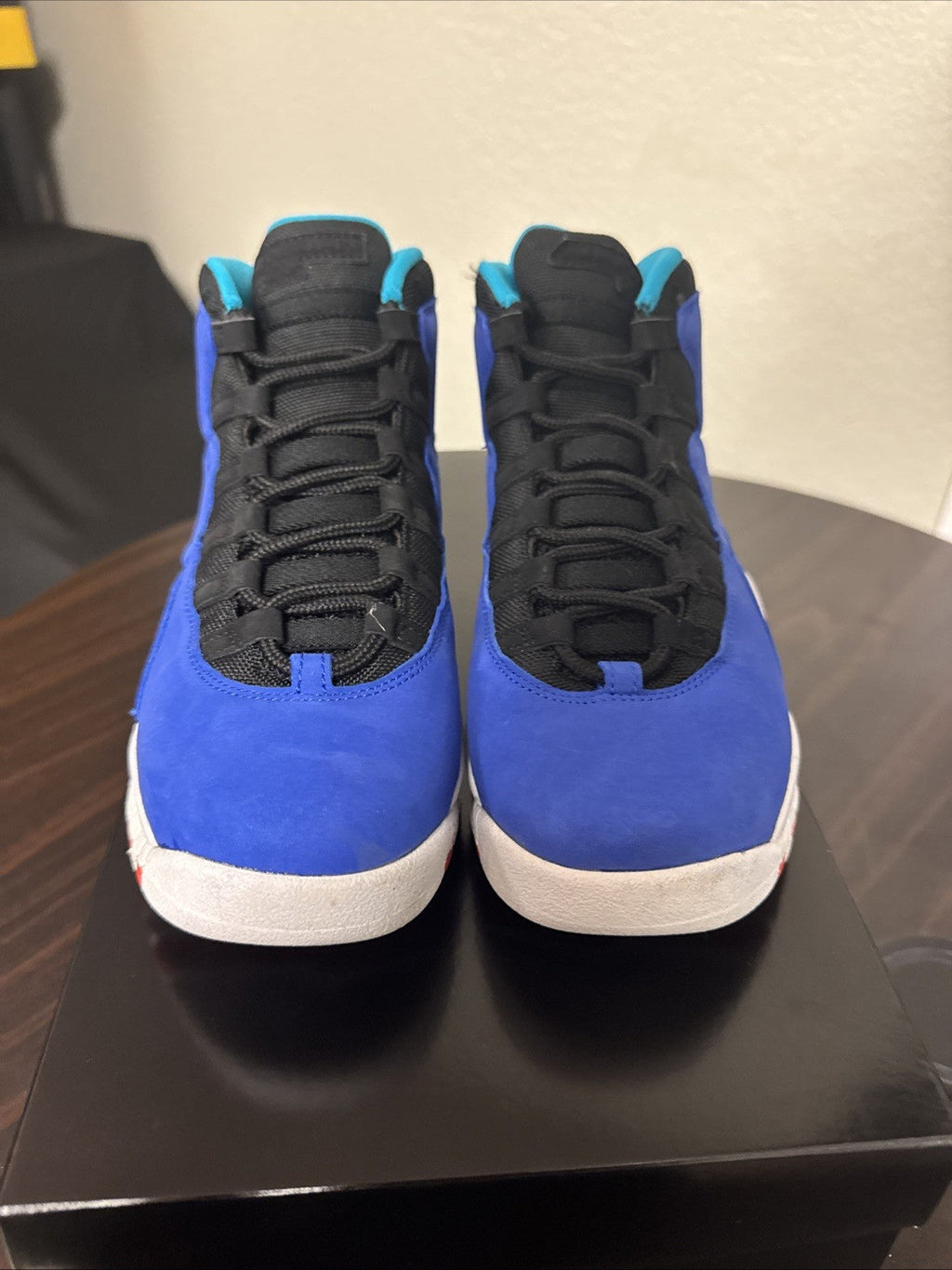 "Tinker Huarache" Size 7y - Air Jordan 10 Retro (GS) Light Blue | No Box - product image from the listing.