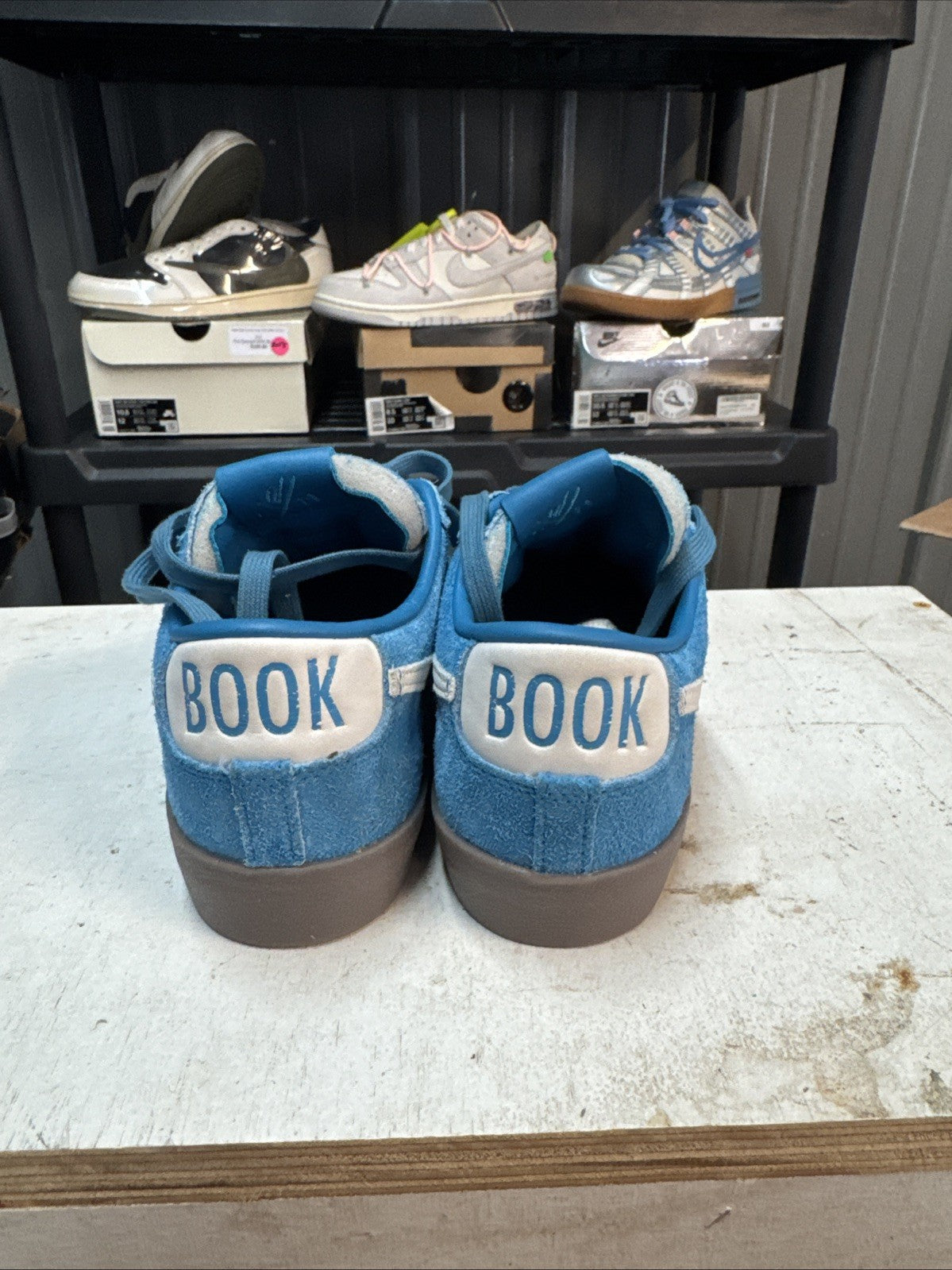 "Chevy" Size 7.5 - Nike Blazer Low Devin Booker | Comes With Replacement Box - product image from the listing.