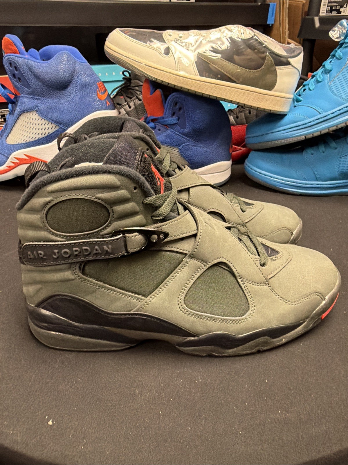 Men's Air Jordan 8 Retro Take Flight Sequoia Shoes 305381 305 BEST PRICE - product image from the listing.