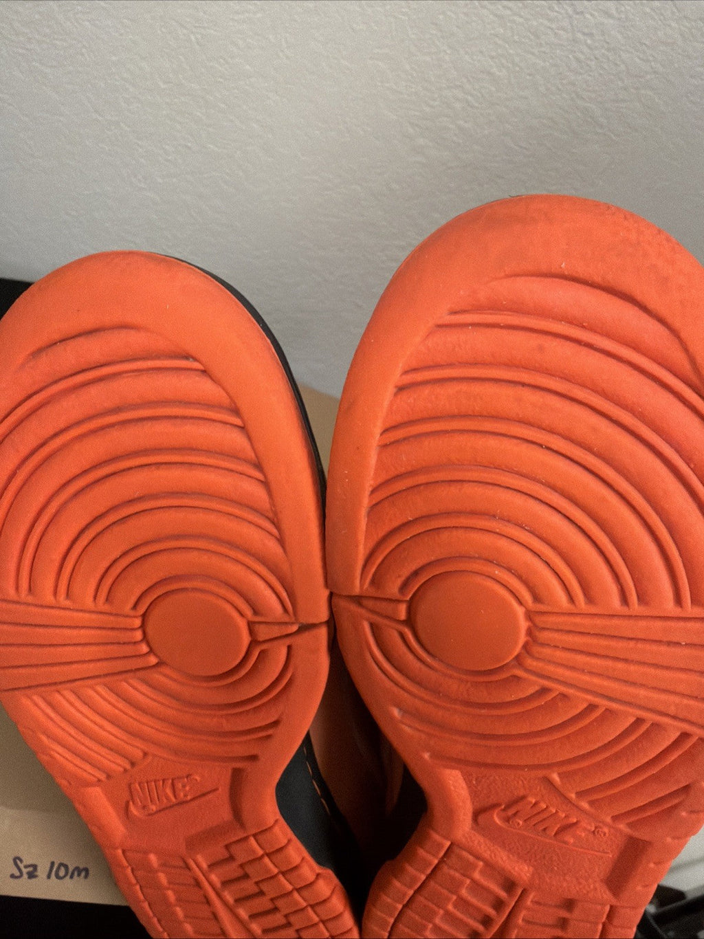 PREOWNED Nike SB Dunk Low Orange Lobster Size 10 - product image from the listing.