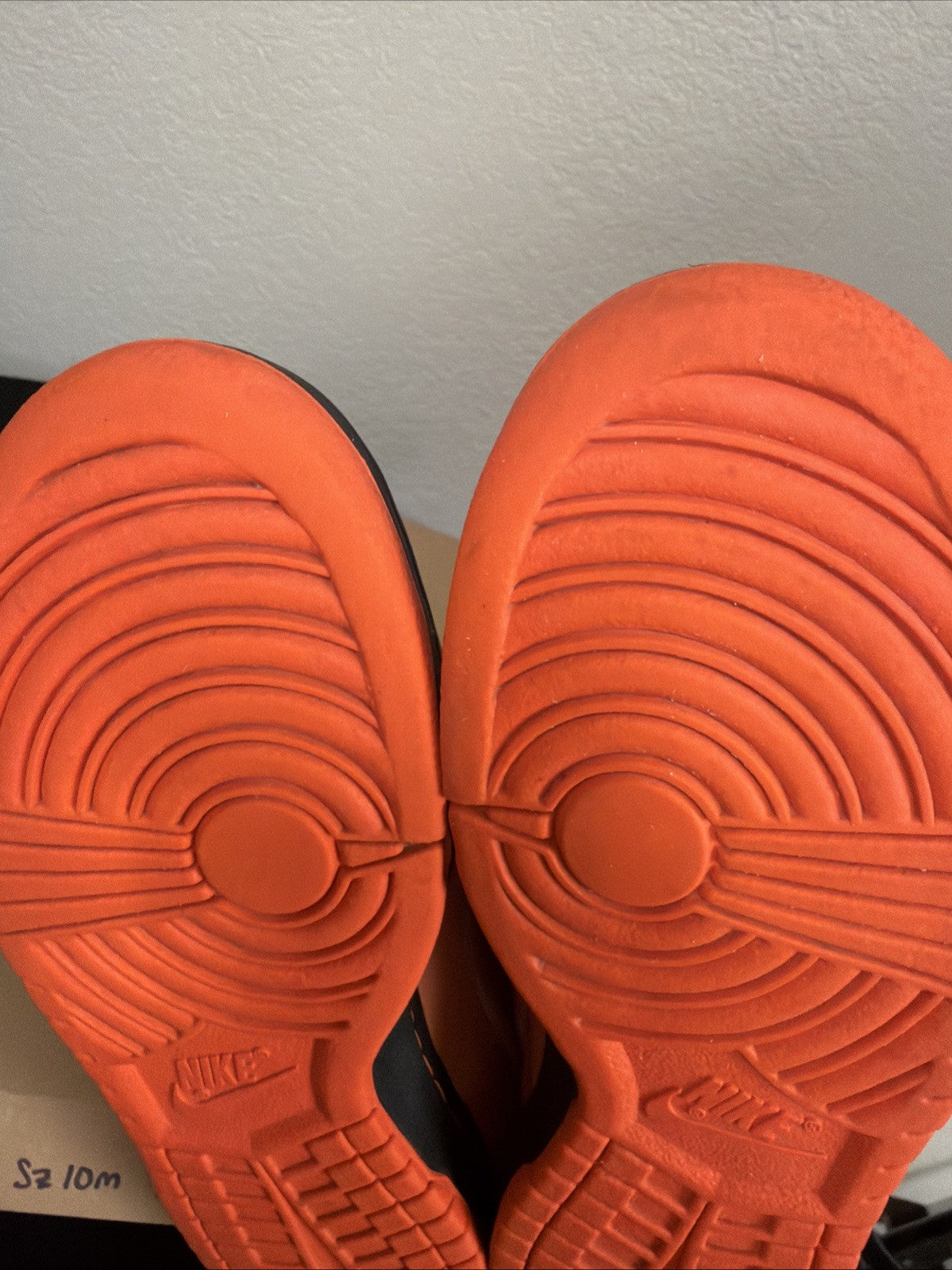 PREOWNED Nike SB Dunk Low Orange Lobster Size 10 - product image from the listing.