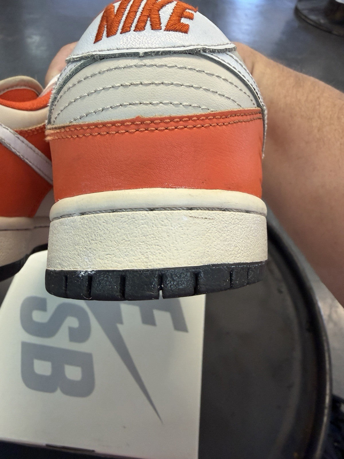 Nike Dunk SB Low Orange Box - Size 9 - product image from the listing.