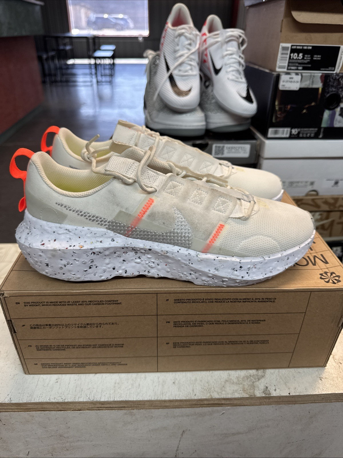 Nike Crater Impact Summit White Crimson - Size 11.5 - product image from the listing.