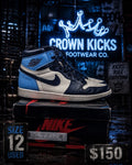 Obsidian UNC Size 12 - Nike Air Jordan 1 OG High - product image from the listing.