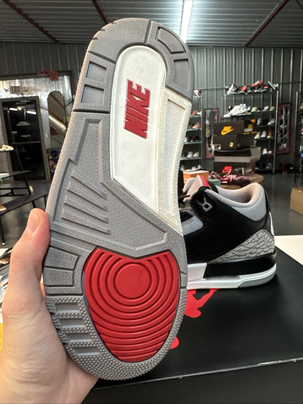 Air Jordan 3 Retro OG 2024 Black Cement - Size 8 - product image from the listing.