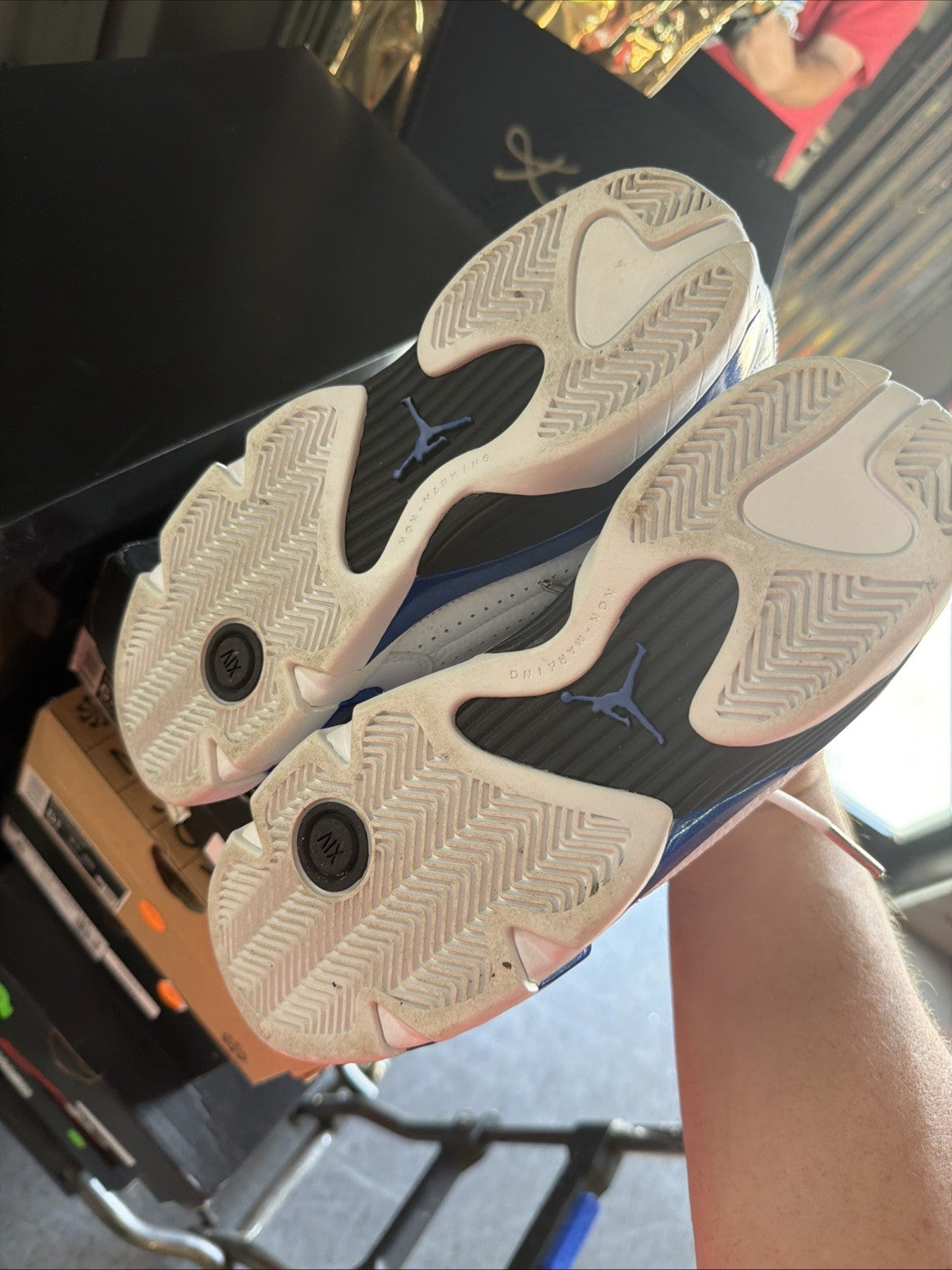 "Hyper Royal" Air Jordan 14 Retro (2020) (GS) Sneakers Unisex Youth Kids Young - product image from the listing.