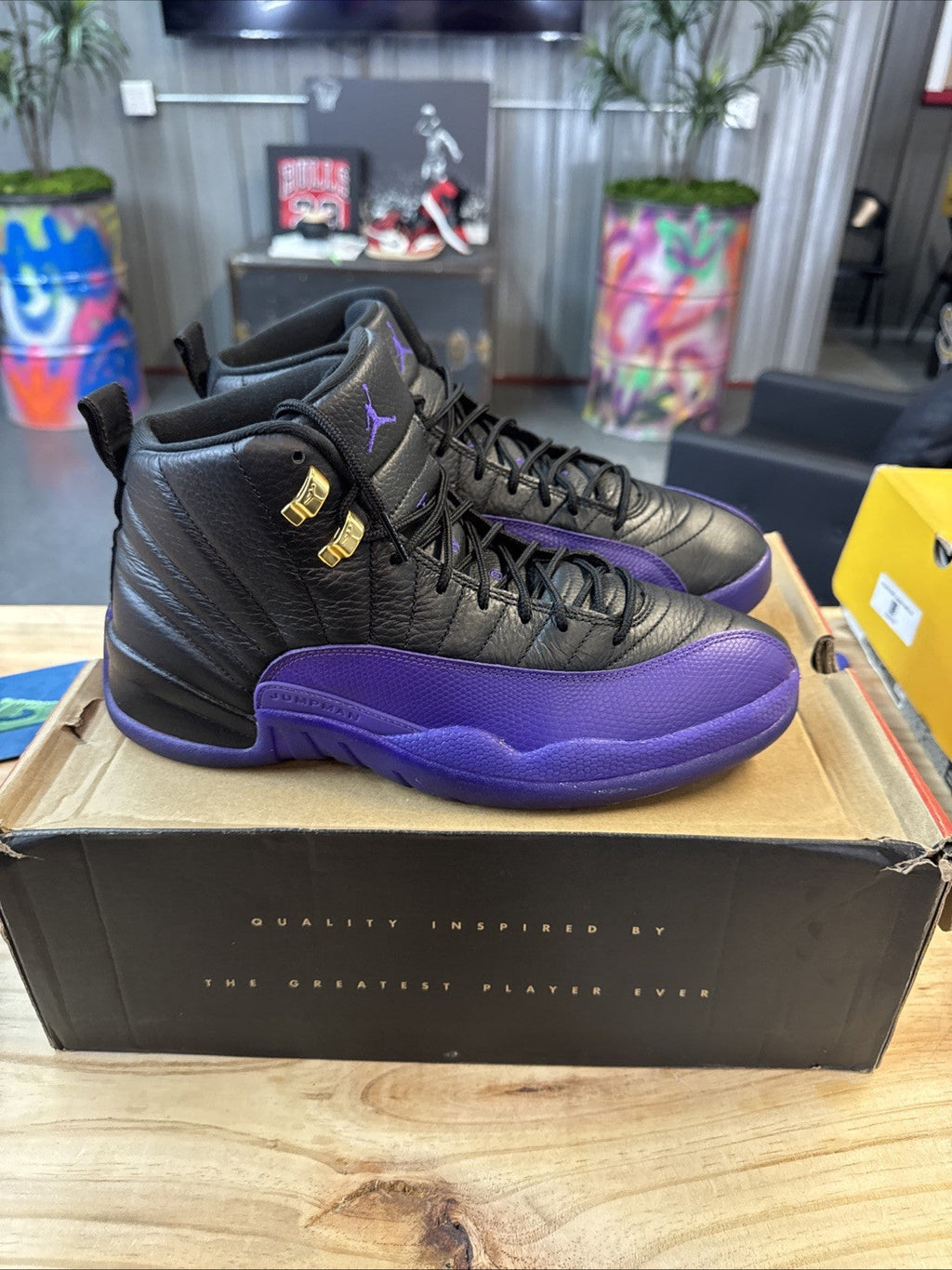Jordan 12 Retro Mid Field Purple | Wore Once - Size 10.5 - product image from the listing.