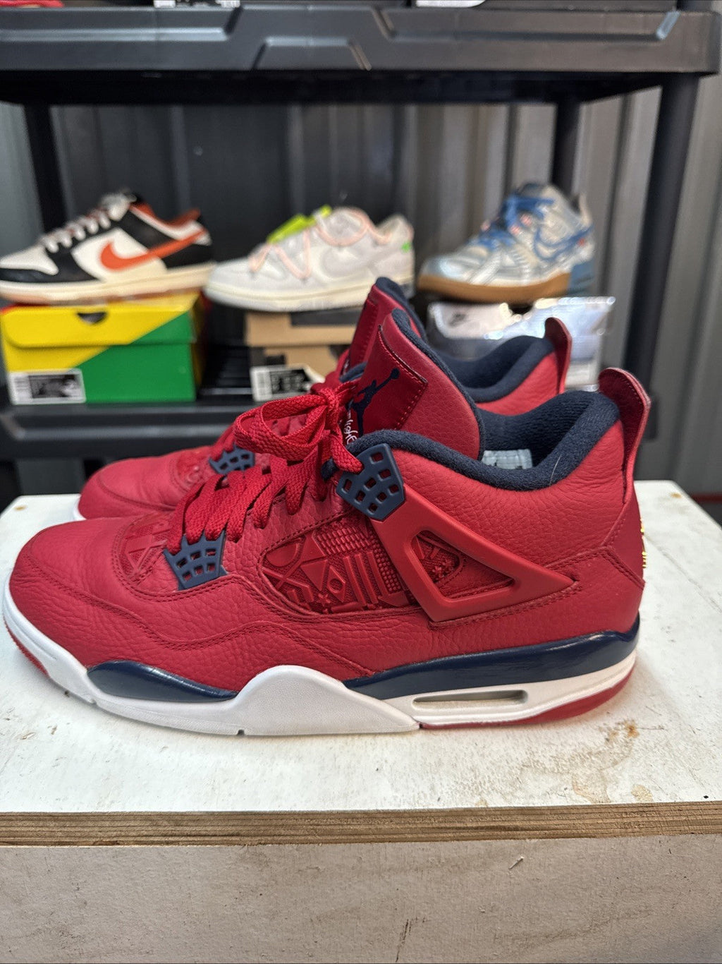 Air Jordan 4 Retro FIBA | No Box - Barely Worn - Size 11.5 - product image from the listing.