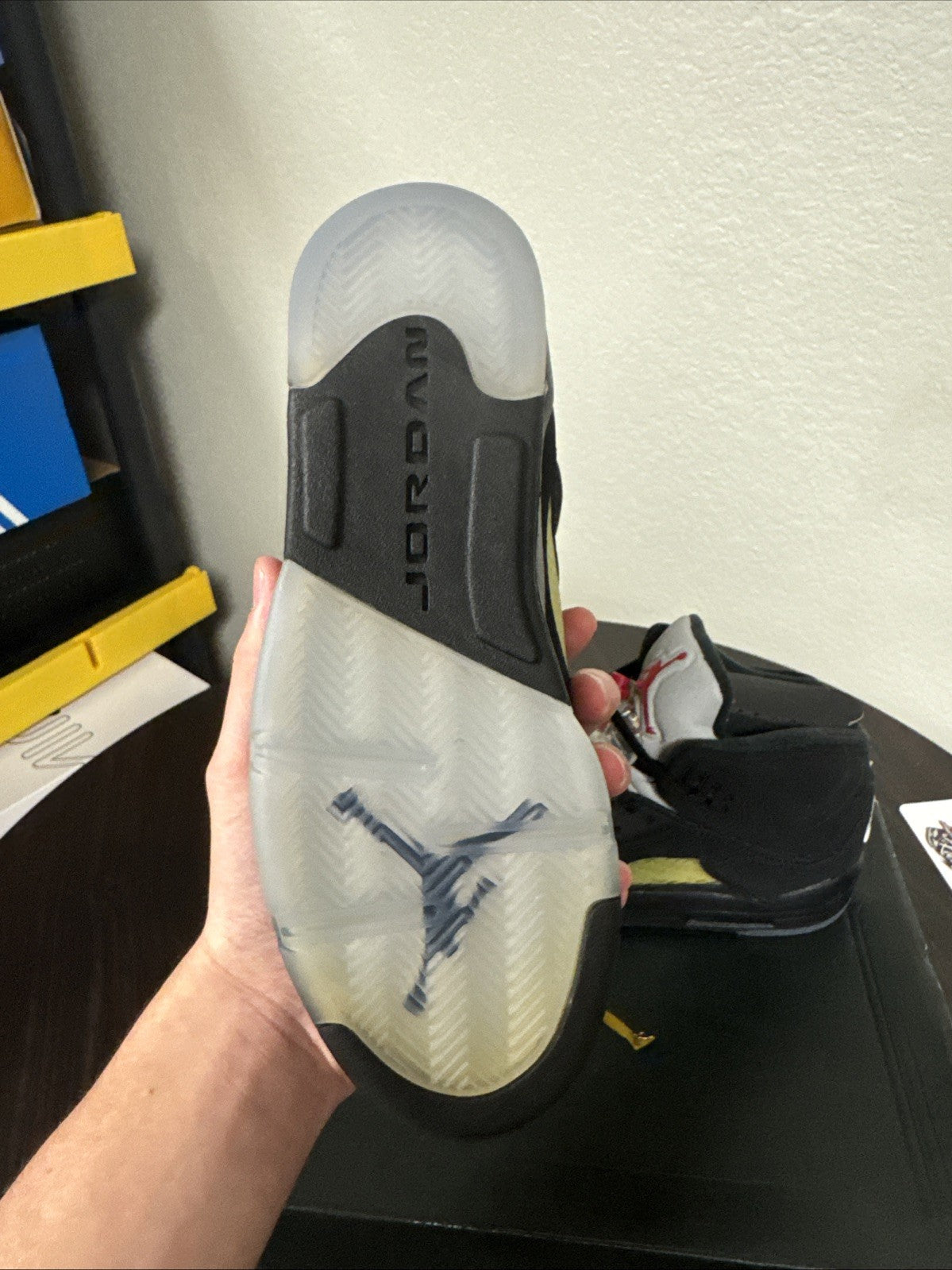 2016 jordan black metallic 5 size 5y - product image from the listing.