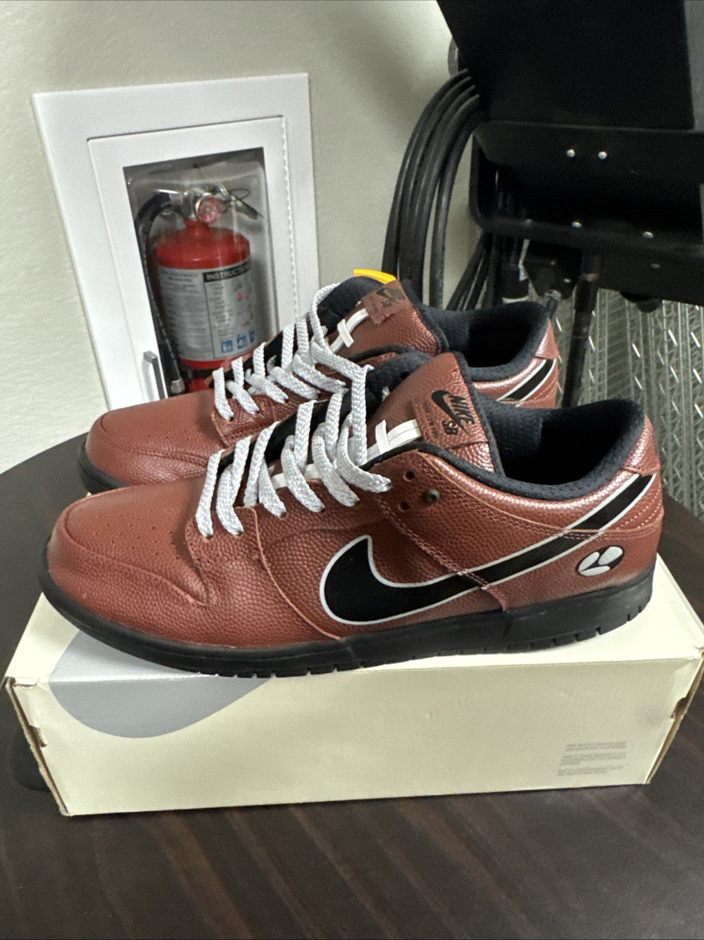 Limosine Skateboards x Nike Dunk SB Low Football - Size 14 - product image from the listing.