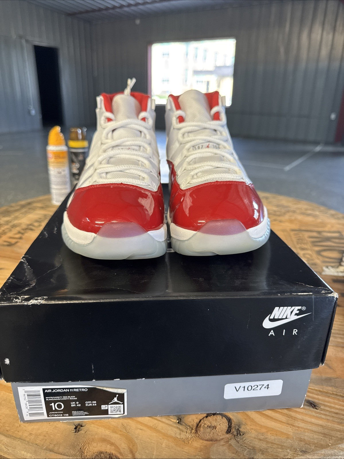 Air Jordan 11 Retro Shoes Cherry Varsity Red | - Size 10 - product image from the listing.