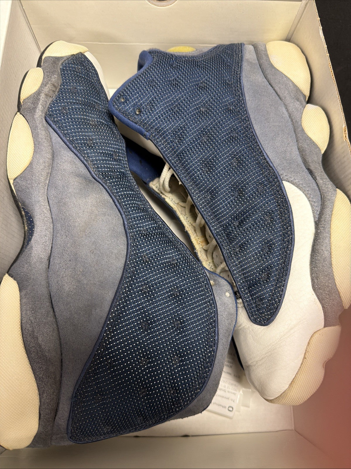 XIII Retro Flint 2005 Blue Grey Size 12 Sneakers - Nike Air Jordan 13 310004-441 - product image from the listing.