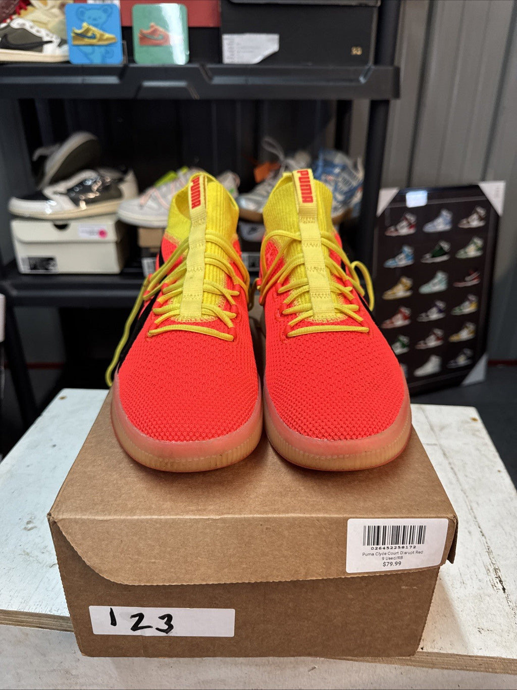 Puma Clyde Court Disrupt Red Blast | Replacement Box - Size 9 - product image from the listing.