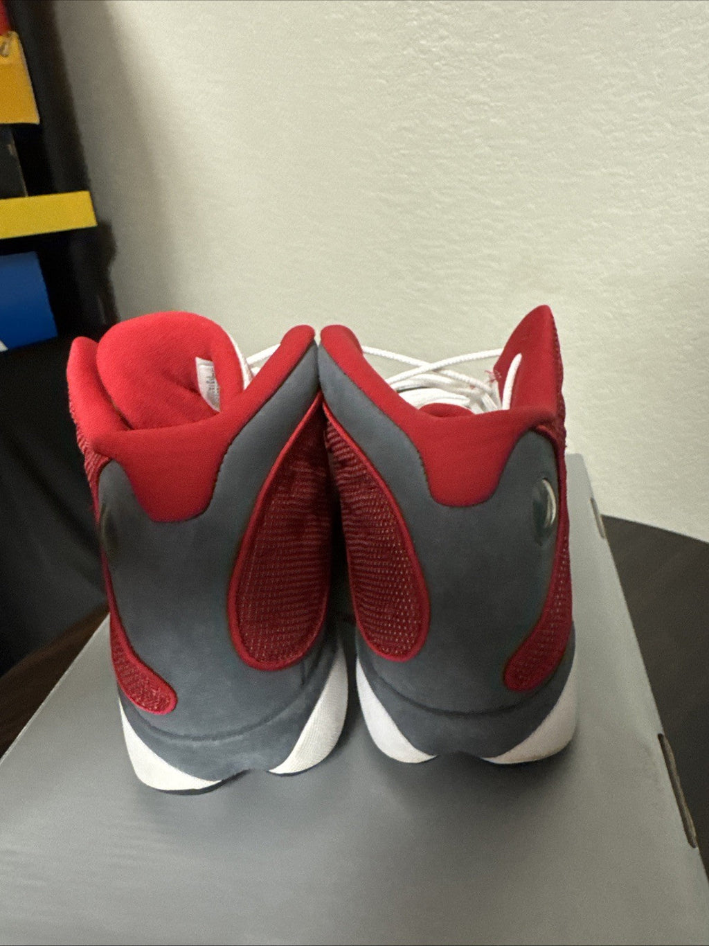 Men's Nike Air Jordan 13 Retro Chicago White Black Team Red Size 14 Sneakers - product image from the listing.
