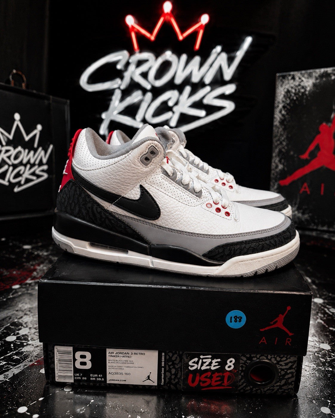 Jordan 3 Retro NRG Tinker 2018 - Size 8 - product image from the listing.