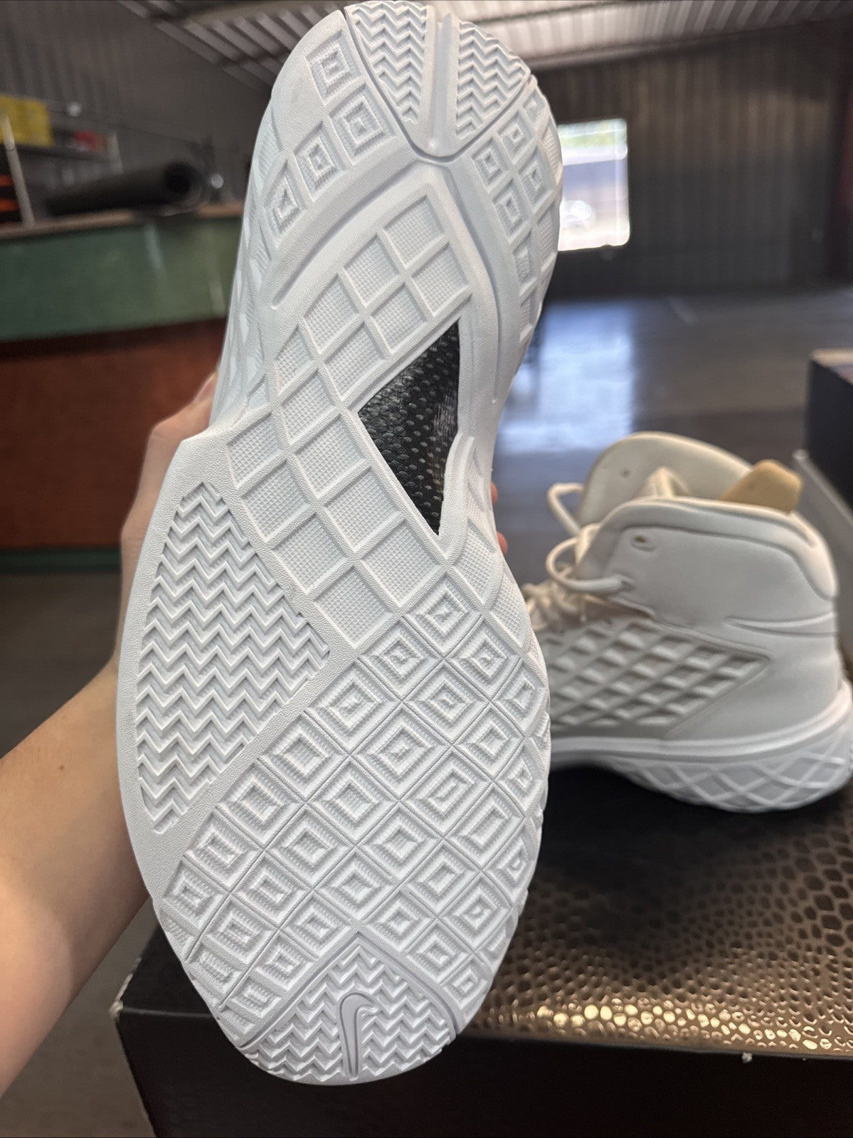 Nike Kobe III Protro Triple White | Topless Box - Size 14 - product image from the listing.