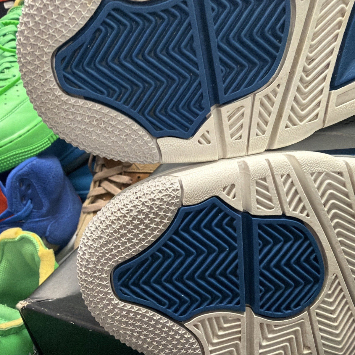 "Military Blue / Industrial Blue" (Men's) Air Jordan 4 Retro (2024) Size 8 (207) - product image from the listing.