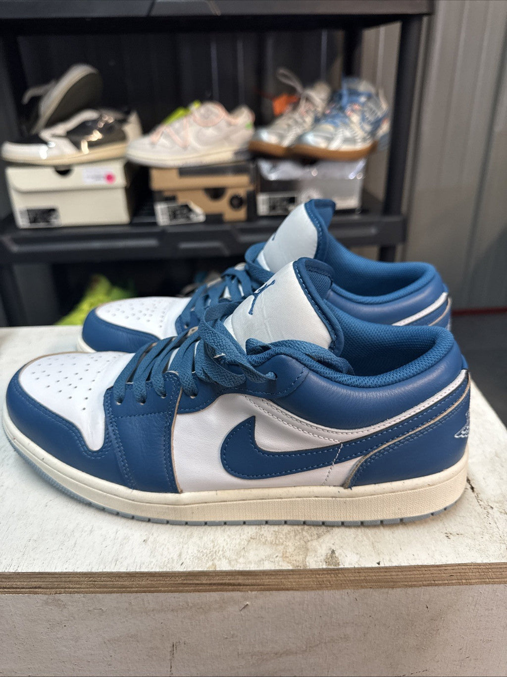 Jordan Air Jordan 1 Low SE Blue White | Replacement Box - Size 11 - product image from the listing.
