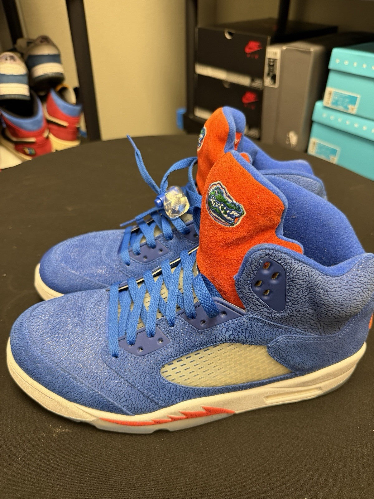 Florida Gator PLAYER EXCLUSIVE PROMO SAMPLE - NEW SIZE 13 Air Jordan 5 - product image from the listing.