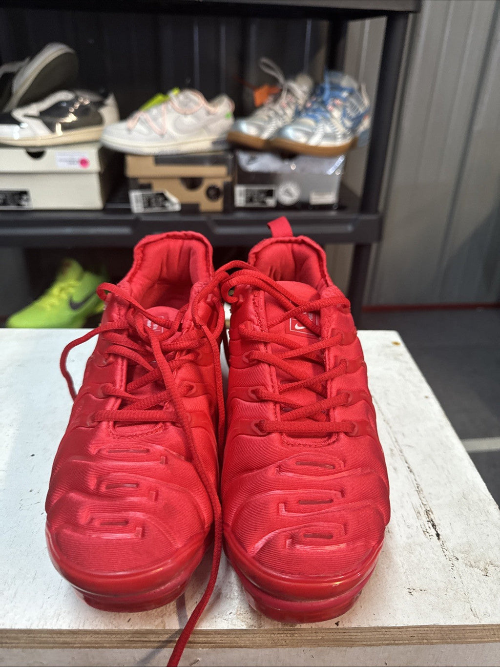 Nike Air Vapormax Plus Triple Red | Replacement Box - Size 7 - product image from the listing.